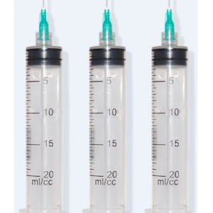 JERINGA 20ML CON AGUJA 21G X 1 1/2